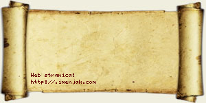 Isidora Jačović vizit kartica